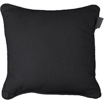 Douceur d'Intérieur - 1605186, Funda De Cojin, 40 X 40 Cm, Panama Uni, Panamá Liso, Negro