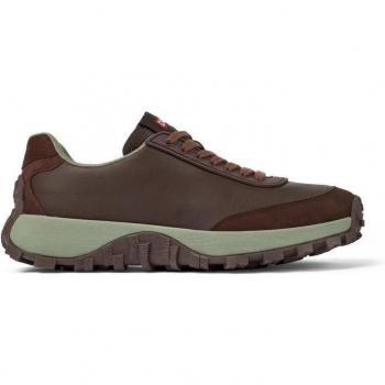 Zapatillas de piel de mujer Camper K201586-002 en color rojo