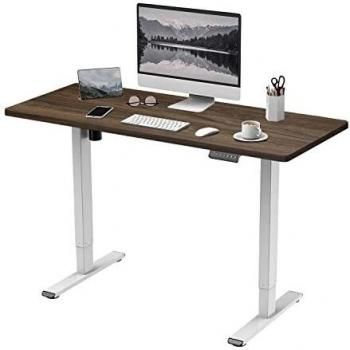 FLEXISPOT EF1 Escritorio de Altura Regulable Eléctrico de pie con Tablero Standing Desk Elevable Mesa Gaming Ordenador Telescopio Bidireccional con Control de Memoria