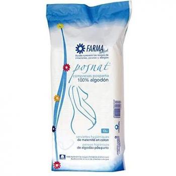 Farmaconfort Postpartum Cotton Comfort Pads - 10 Units