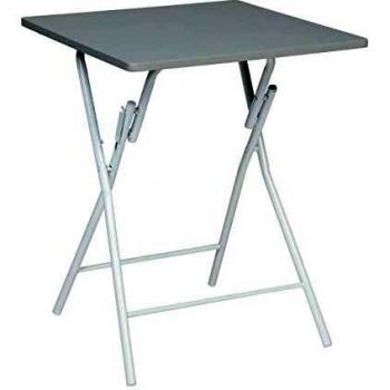 Mesa Plegable Tendencia Gris PVC+MDF+ACERO