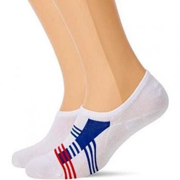 Tommy Hilfiger TH MEN STRIPE FOOTIE 2P Calcetines cortos, Blanco
