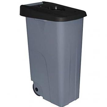 Denox DEN011 Contenedor Reciclo 85 litros Abierto, Negro, 420x570x760 mm