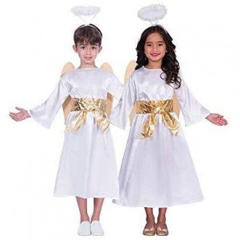 amscan 9904061 Conjunto de disfraz de ángel Gabriel, 7-8 años-3 piezas