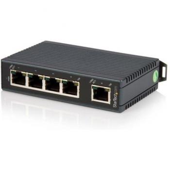 StarTech.com 5-Port Industrial Ethernet Switch - DIN Rail Mountable, Unmanaged Fast Ethernet (10/100), Full Duplex Rack Mounting