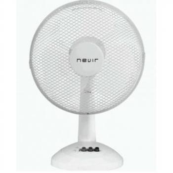 Nevir NVR-VM30-B - Ventilador de aire de sobremesa, 33 W, 30 cm, aspas de color blanco