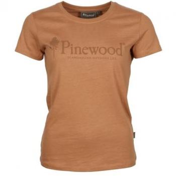 Pinewood Outdoor Life Women's T-Shirt - Lightweight Terracotta Orange
