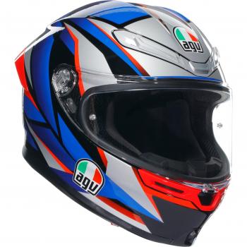 Casco AGV K-6 S SLASHCUT BLACK/BLUE/RED