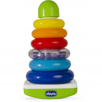 1930 - 1934 Chicco - Dondolotto Rocks, pirámide encajable con 6 anillos de colores