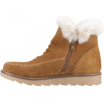 Hush Puppies Women's Moira Suede Mid Tan Boots