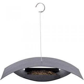 Fallen Fruits Oval Seed Feeder Comedero para pájaros, Gris
