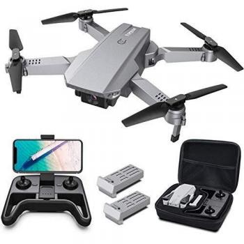 Tomzon D25 RC Drone con cámara 4K, Drone para Principiantes, Posicionamiento de la luz, Fotografía de Gestos con Las Manos, Vuelo de Ruta, Flips 3D, Modo MV, 2 Baterías, Vuelo de 24 Minutos