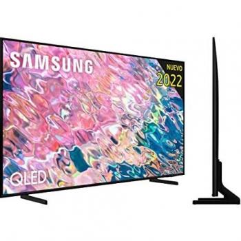 Samsung TV QLED 4K 2022 85Q60B - Smart TV de 85 con Resolución 4K, 100% Volumen de color, Procesdor QLED 4K Lite, Quantum HDR10+, Multi View y Modo Juego Panorámico y Alexa integrada.