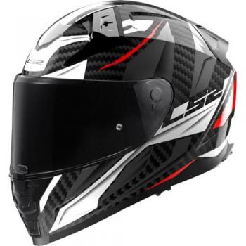 LS2 Casco Integral FF811 Vector II C Savage Blanco-Rojo-Gris