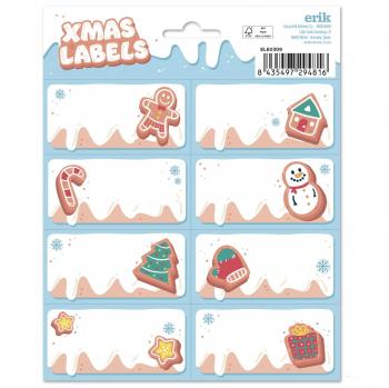 Etiquetas adhesivas Navidad Ginger Christmas Erik marrón