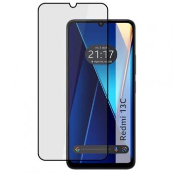 Protector Cristal Templado Completo 5D Full Glue Negro para Xiaomi Redmi 13C