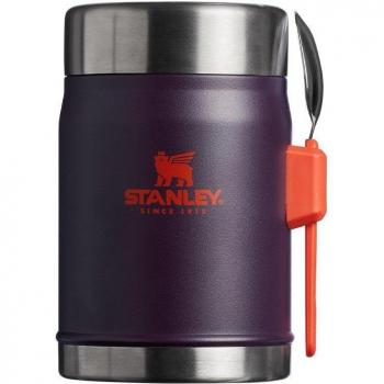 Stanley Classic Legendary Food Jar with Spork - 0.4L Plum, Keeps Warm