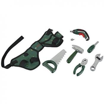 Theo Klein Bosch Tool Belt Set with Ixolino II Electric Screwdriver for Kids