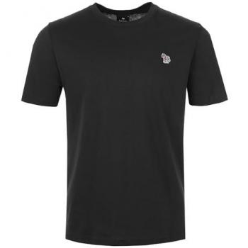 PS Paul Smith Men's Regular Fit Short Sleeve Zebra Logo T-Shirt - Black - Size L - Cotton