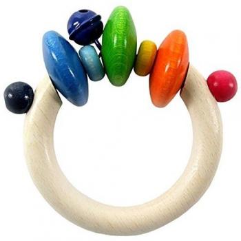 Sonajero de Madera Kim con Sonido y Anillo para Bebés a Partir de 6 Meses - HESS