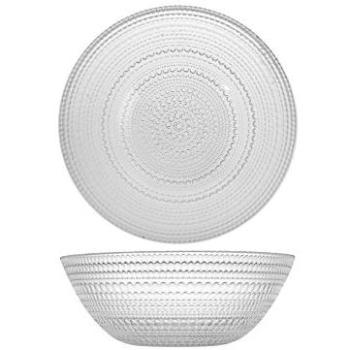 Ensaladera Venere de Vidrio Transparente con Relieve - Apta para Microondas - Ø 25 cm