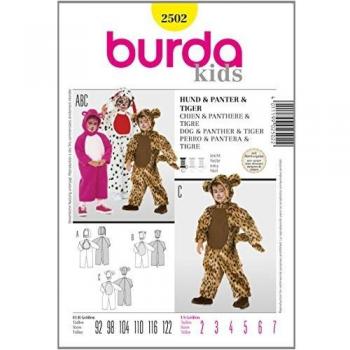 Burda Patrón 2502 Carnaval Combinación de Animales