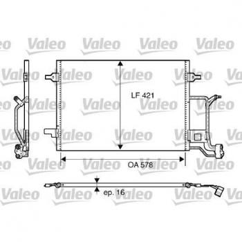 Condensador de aire acondicionado VALEO 817840 para Audi A4, RS4, S4 y Volkswagen Passat