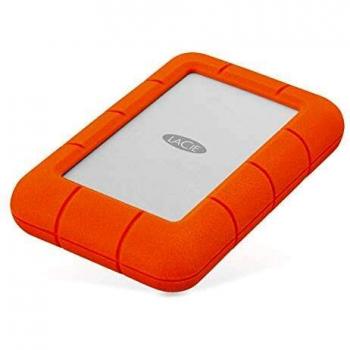 LaCie Rugged Mini Disco Duro Externo Portátil 2TB, USB-C 3.0, 2.5, Aluminio y Naranja