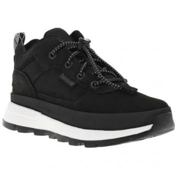 Zapatillas de trekking Timberland Field Trekker para jóvenes, color negro, tamaño 33/1, con cordones