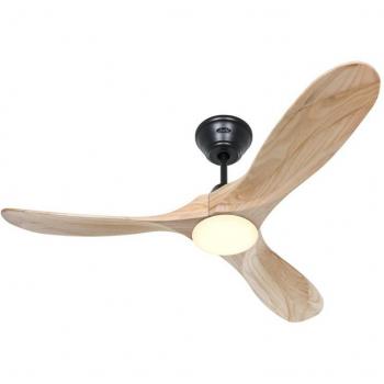 Ventilador de Techo CasaFan Eco Genuino 122 cm con Luz y Mando a Distancia 16W Madera Natural