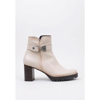 Botín tacón mujer Dorking Evie D8961 Beige 37