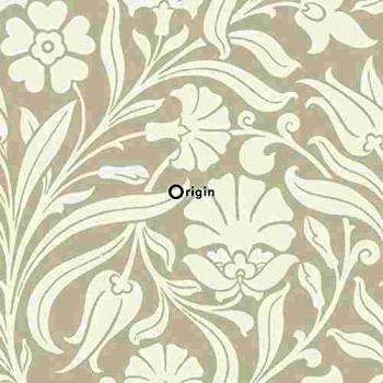 Papel Pintado Flores Blanquecinas - 53 cm x 10.05 m - Origin Wallcoverings