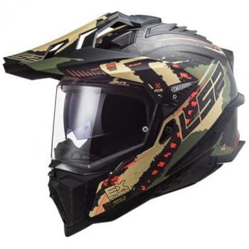 Casco LS2 MX701 C Explorer Frontier G titanio / rojo, Casco Adventure MX701 C EXPLORER Extend Mate Militar-Verde, Casco Cross Moto Explorer Extend Mat Military 06