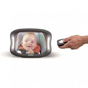 M MOLTO Espejo de Coche para bebés con luz led