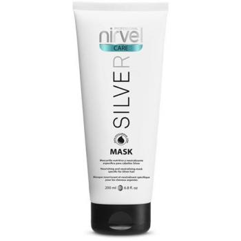 Mascarilla Capilar Nirvel Care Silver Mask 200mL | Tratamiento Nutritivo y Neutralizante para Cabellos Grises o con Canas