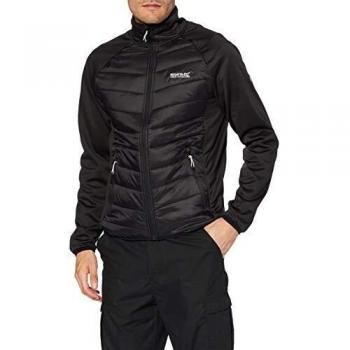 Regatta Bestla - Chaqueta de plumón híbrida elástica para hombre, Hombre, Chaqueta, RMN128, Negro