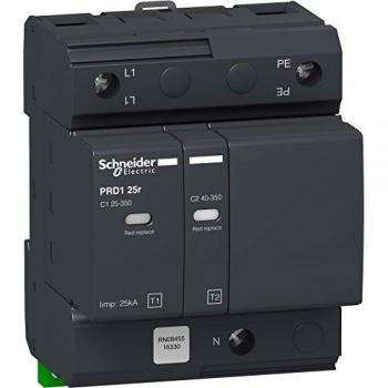 Limitador de Sobretensión Schneider Electric PRD1-25r 1P+N 230/400-350V Tipo 1+2