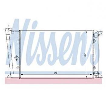 Radiador de refrigeración del motor NISSENS 65020 - Radiador de alta calidad, diseñado específicamente para la refrigeración eficiente del motor, compatible con múltiples modelos de vehículos, fabricado con materiales duraderos que garantizan una la