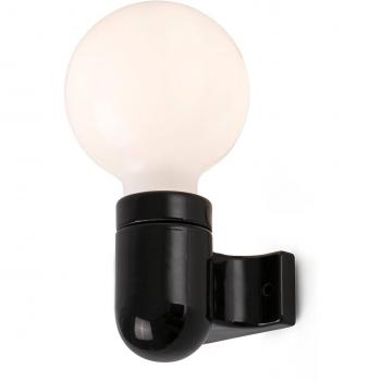 Lámpara Aplique Cerámica Faro Barcelona Sera 62303 Negro Brillante