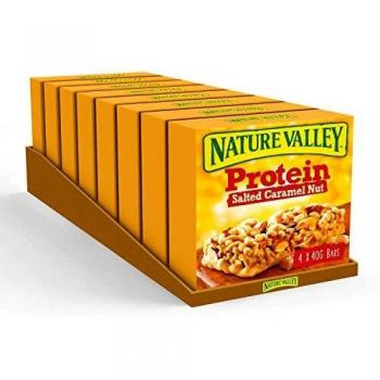 Nature Valley Protein Salted Caramel Nut Bar, 4 x 40g