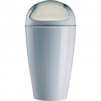 Koziol DEL XL Swing Lid Waste, Rubbish Bin, Tub, Laundry Basket, Cotton White