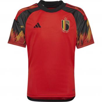 adidas Belgium Home Shirt 2022 - Kids, Red, Short Sleeve Jersey, Size: 11/12 Years (30-32, 81cm)