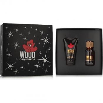 Set de Perfume para Hombre Dsquared2 EDT Wood - 2 Piezas, incluye fragancia EDT de 100 ml y gel de ducha de 50 ml