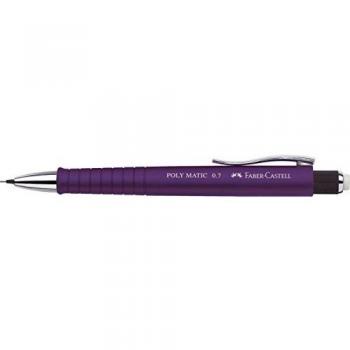 Faber-Castell A.W. 133337 - Portaminas Poly Matic, grosor de trazo de 0,7 mm, color morado