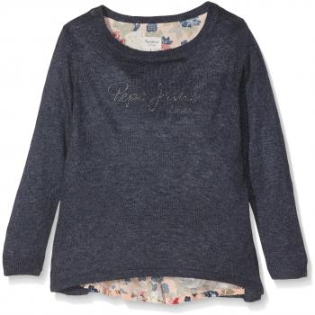 Pepe Jeans Alba JR, Suéter para Niñas, Azul