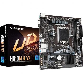 Placa base Gigabyte H610M H V2 Intel LGA 1700 micro ATX con chipset H610 Express