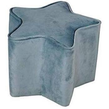 Baumann Roba GmbH Taburete Infantil con Forma de Estrella, Azul Claro, 24