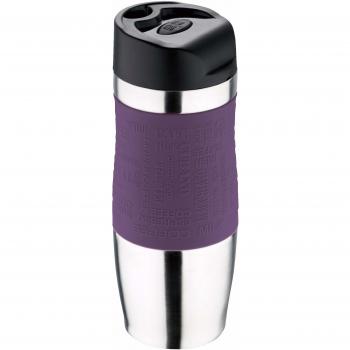 San Ignacio Termo 400ML Morado INOX Premium-Taza térmica 400 ml, Acero Inoxidable, Tour, Metal, 21x8x8,5 cms