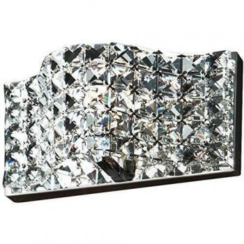 Aplique de Luz Onda Schuller Cristal, 25 cm