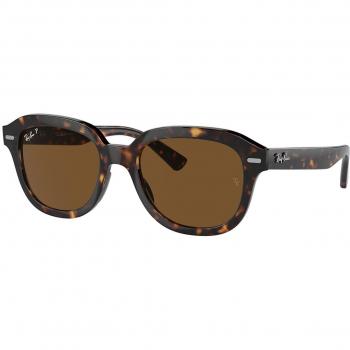 Ray-Ban RB4398F Erik Asian Fit Polarized 902/57 Men's Sunglasses Tortoiseshell 53mm